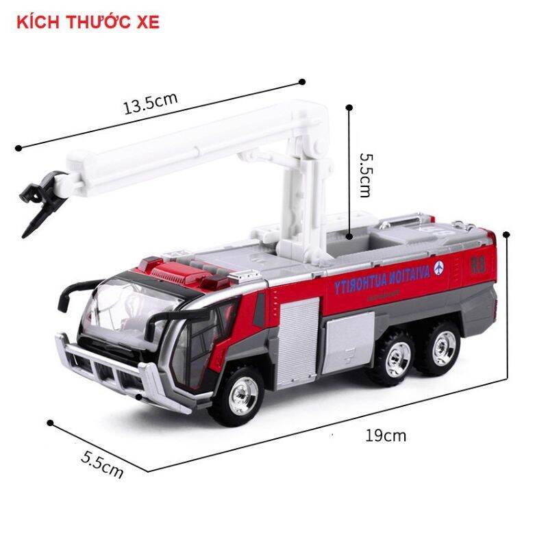 đồ chơi xe cứu hoả sân bay hợp kim