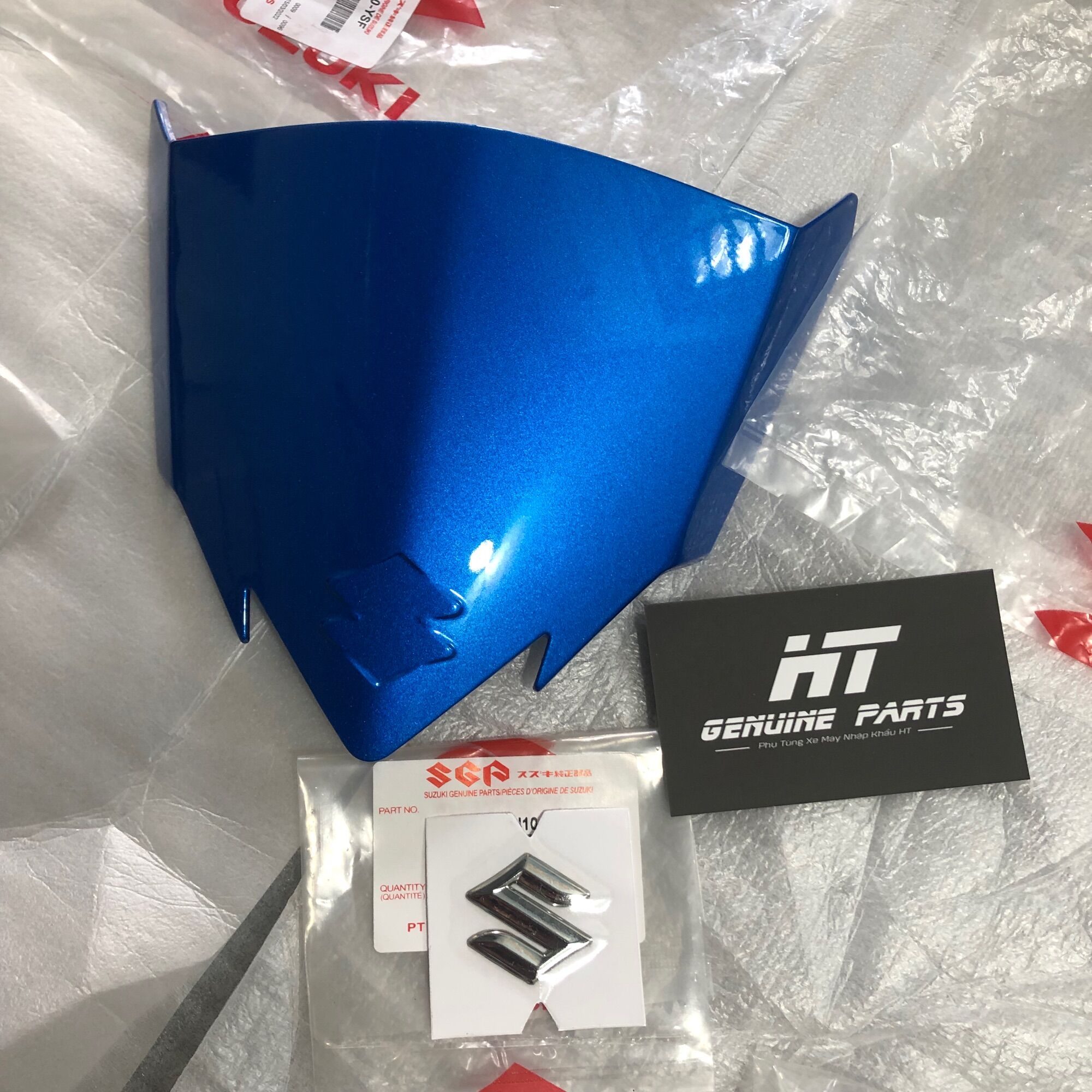 CHẮN GIÓ - MÃO ĐẦU - ỐP MẶT NẠ SATRIA, RAIDER FI