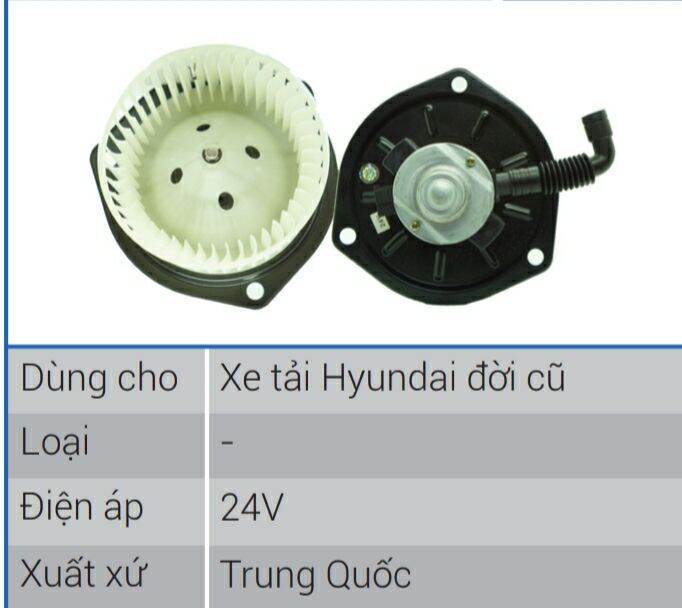 Quạt dàn lạnh xe tải Huyndai đời cũ