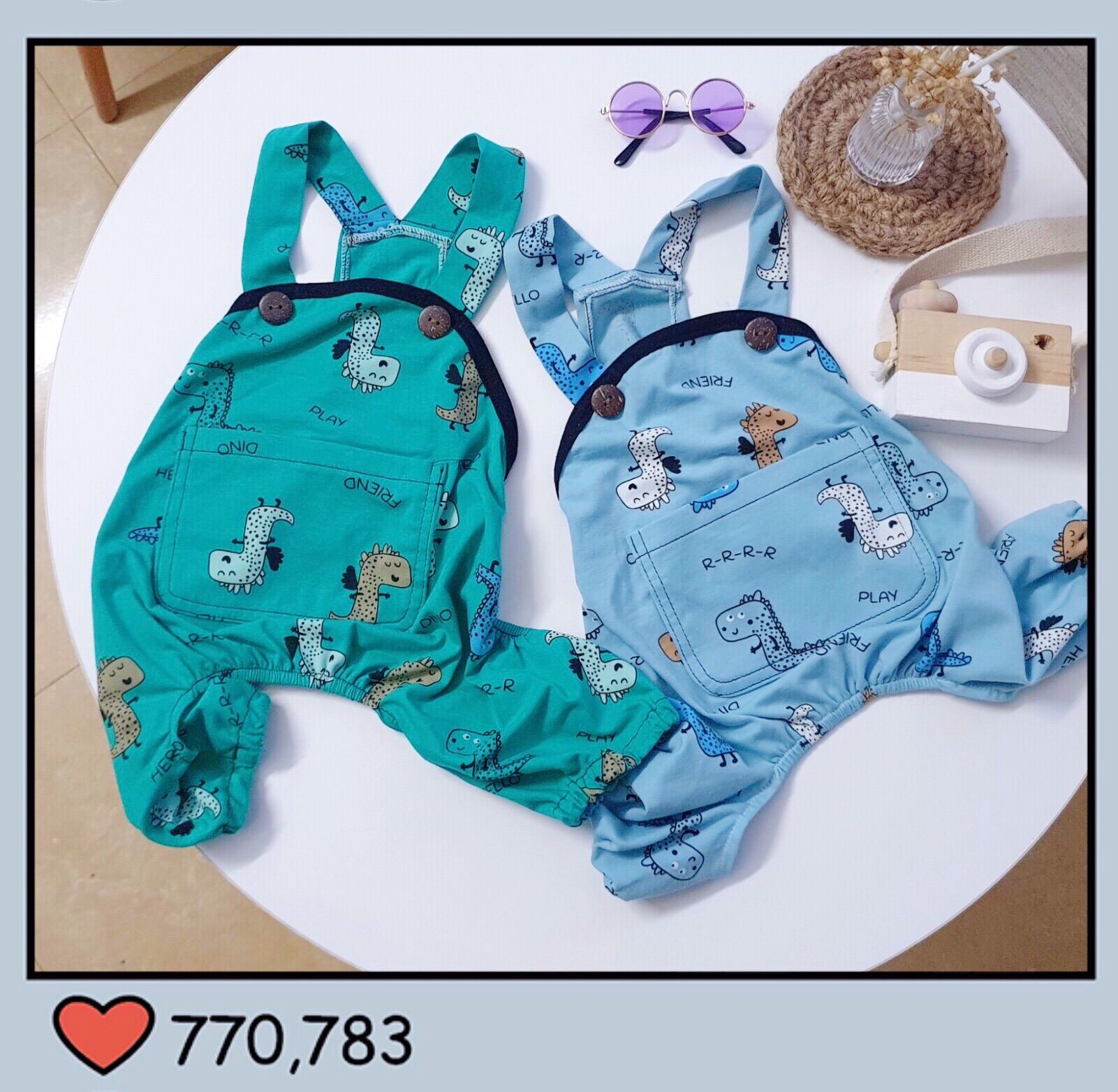 Quần yếm dễ thương cho chó mèo/Quần yếm thun hoạ tiết ngộ nghĩnh cho thú cưng(quần không kèm áo)