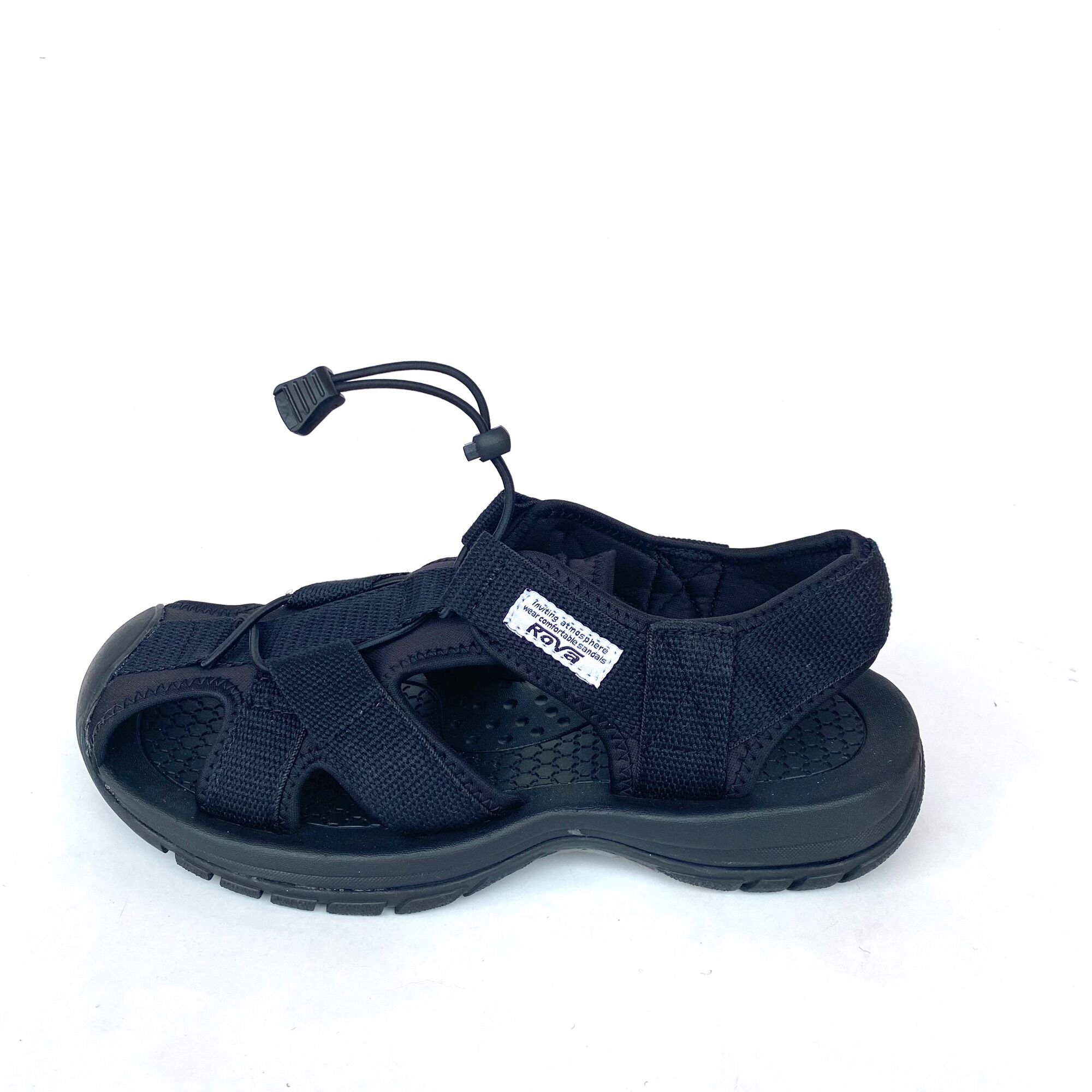 Giày Sandal Nam Thể Thao quai dù Cao Cấp Chính Hãng Rova màu đen