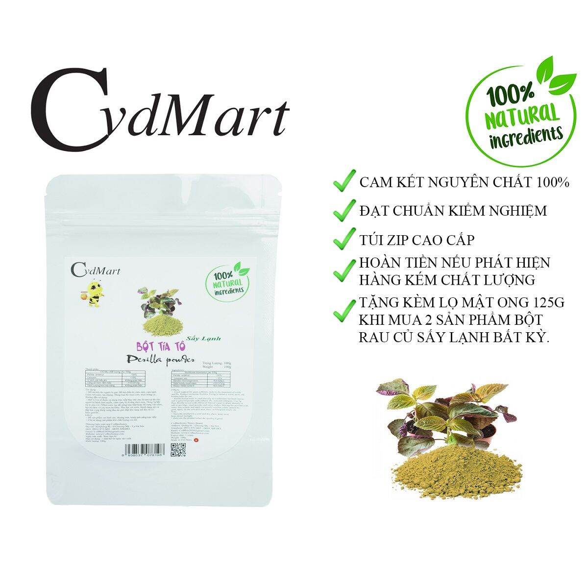 BỘT TÍA TÔ 100G - CVDMART