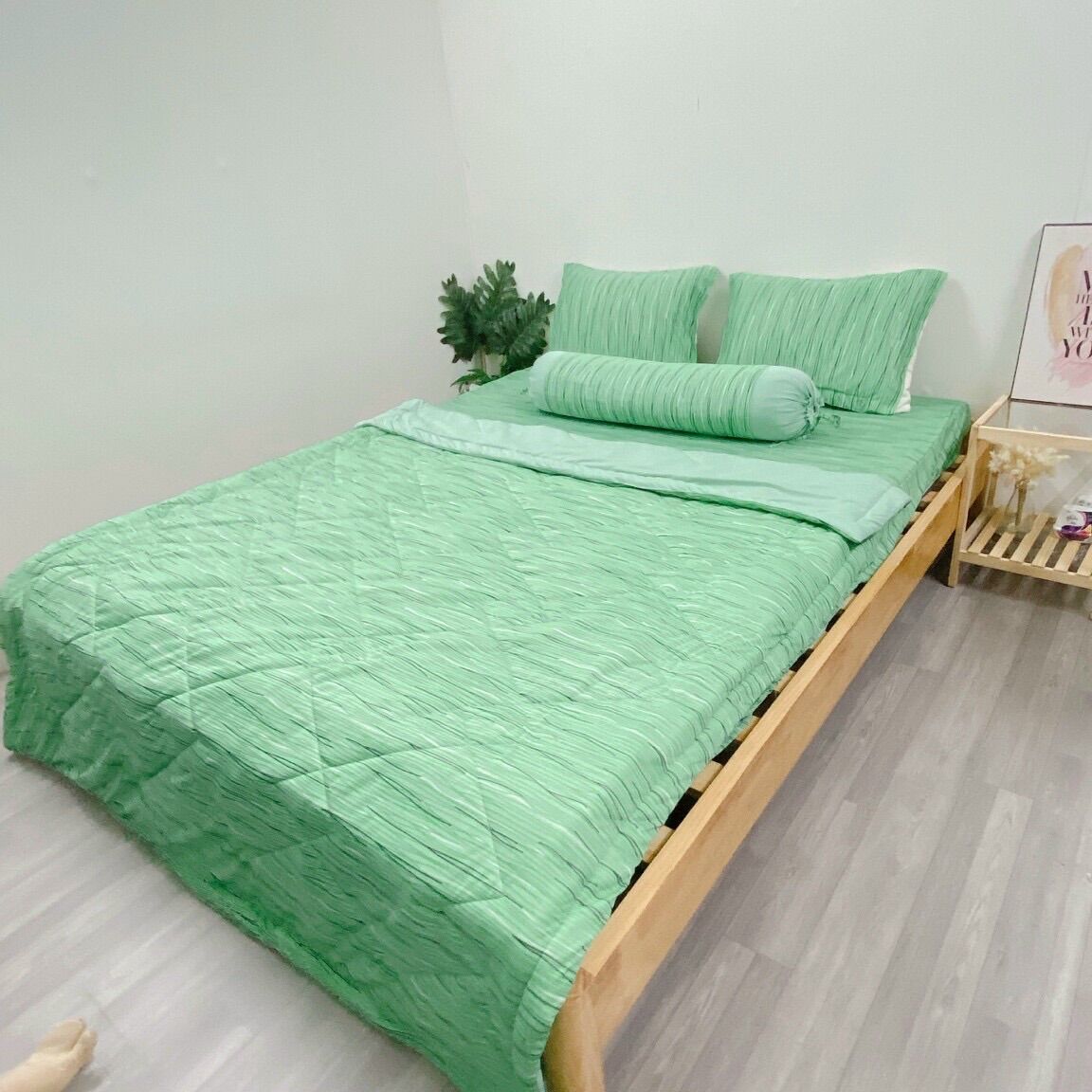 Bộ chăn ga áo gối thun lạnh hàn quốc