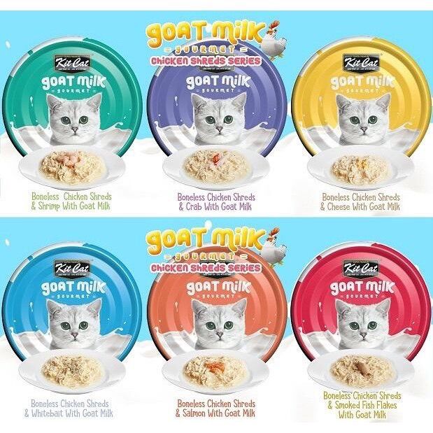 Pate Kit Cat sữa dê cho Mèo, lon 70g