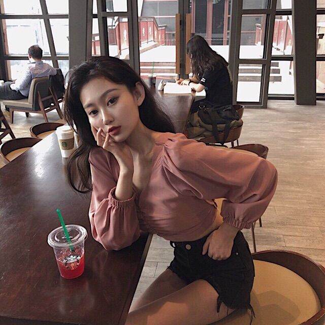 ÁO KIỂU CỔ VUÔNG TAY DÀI m23