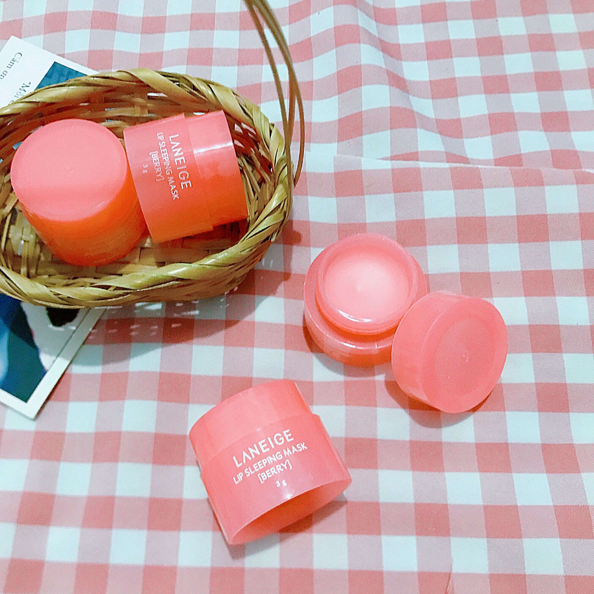 Mặt nạ ủ môi laneige lip sleeping mask berry 3g
