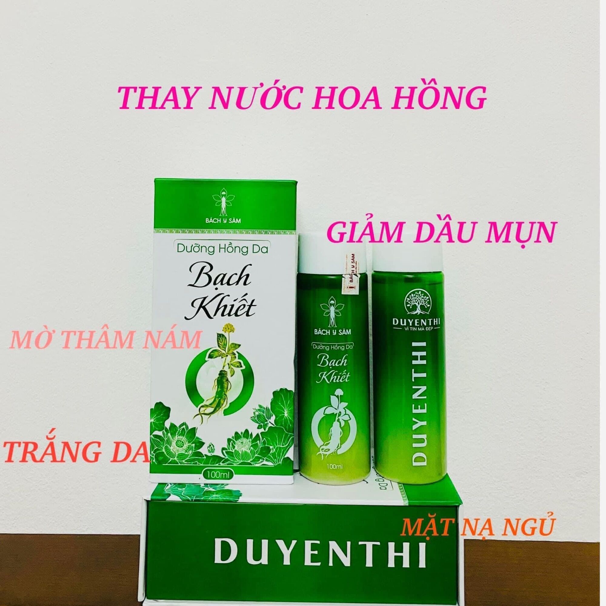 Dưỡng Hồng da mụn nám Bạch khiết - Bách y sâm 100ml