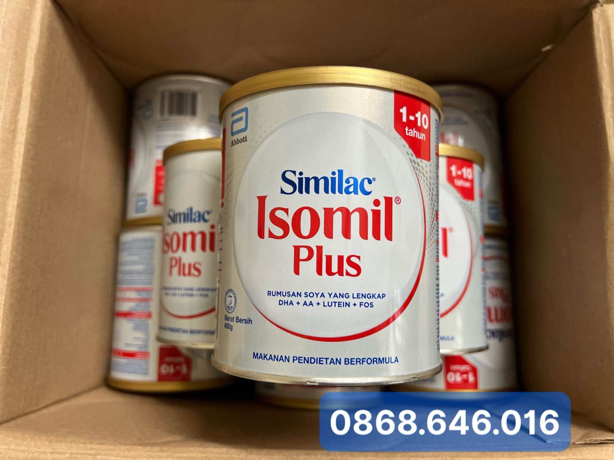 Sữa Similac Isomil Plus cho trẻ từ 1-10 tuổi - 400g - Date mới nhất