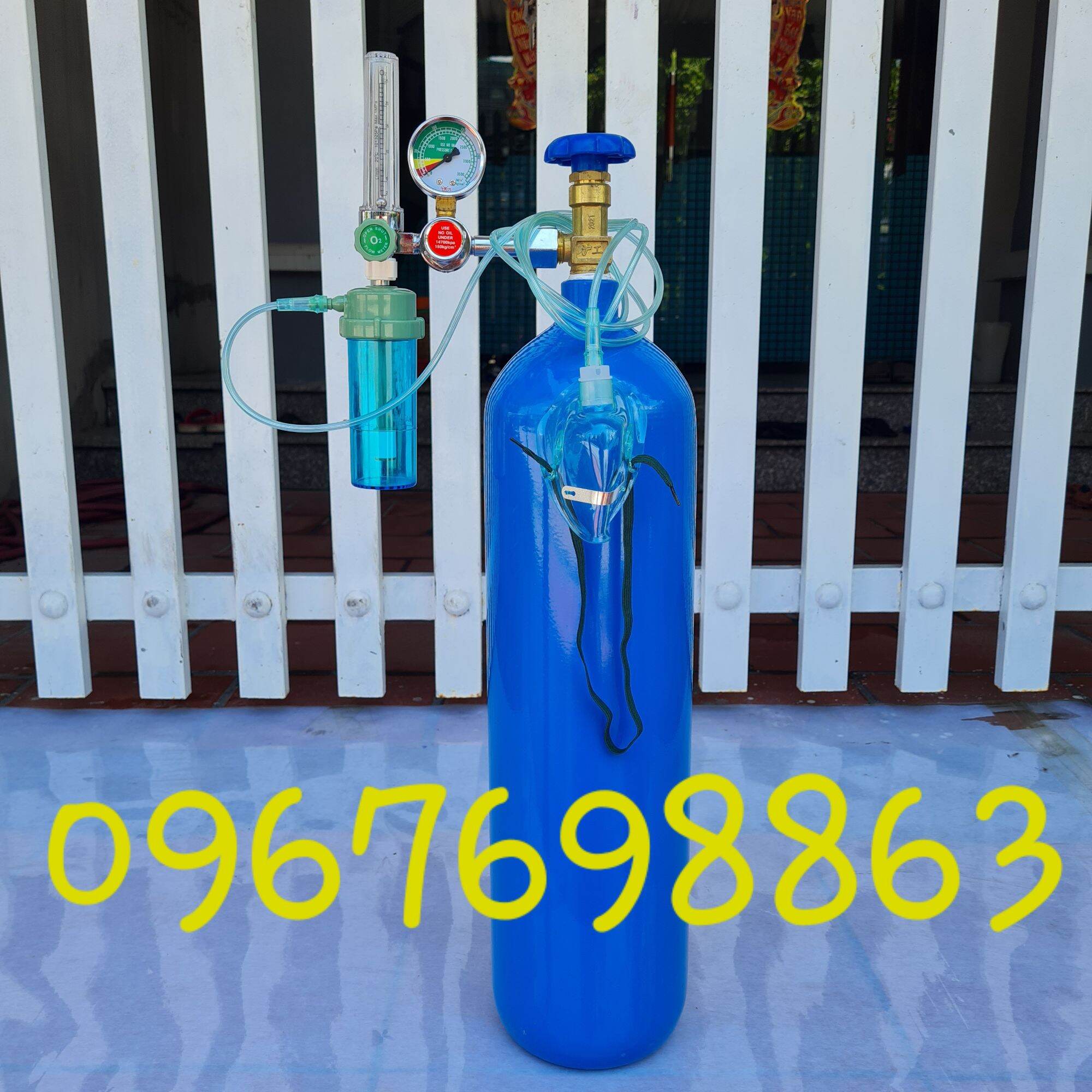 Full Bộ Bình Oxy Y Tế 9L