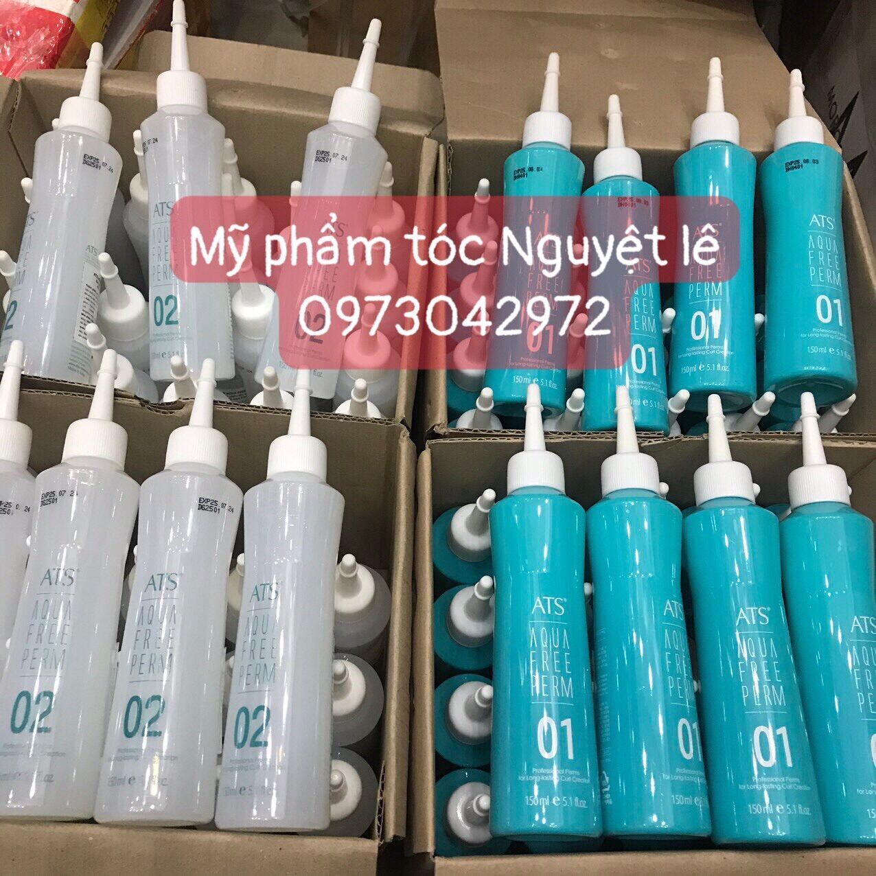 Cặp uốn lạnh ats aqua free perm 150mlx2