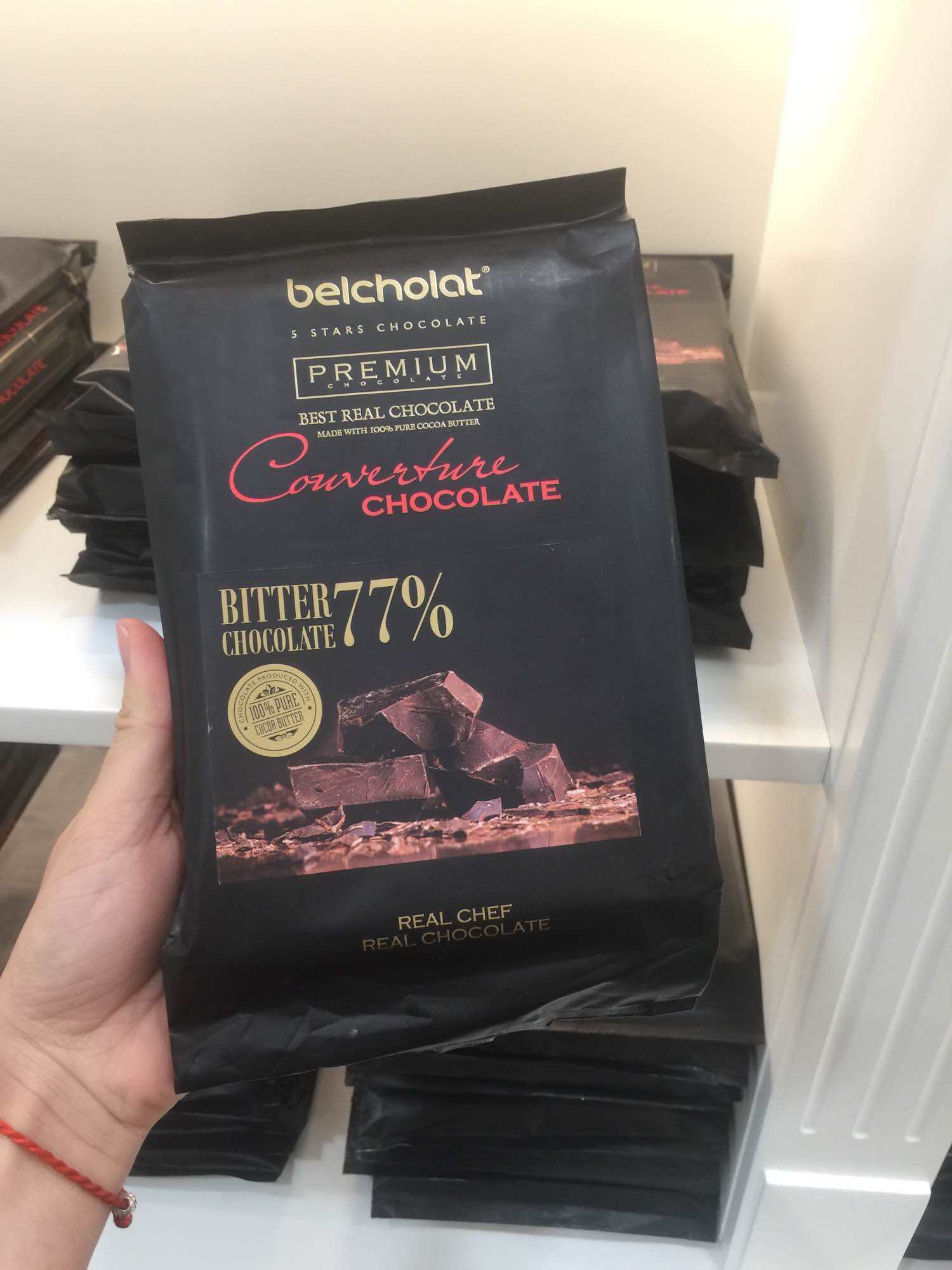 Bitter Couverture Chocolate 77% Block 1 kg