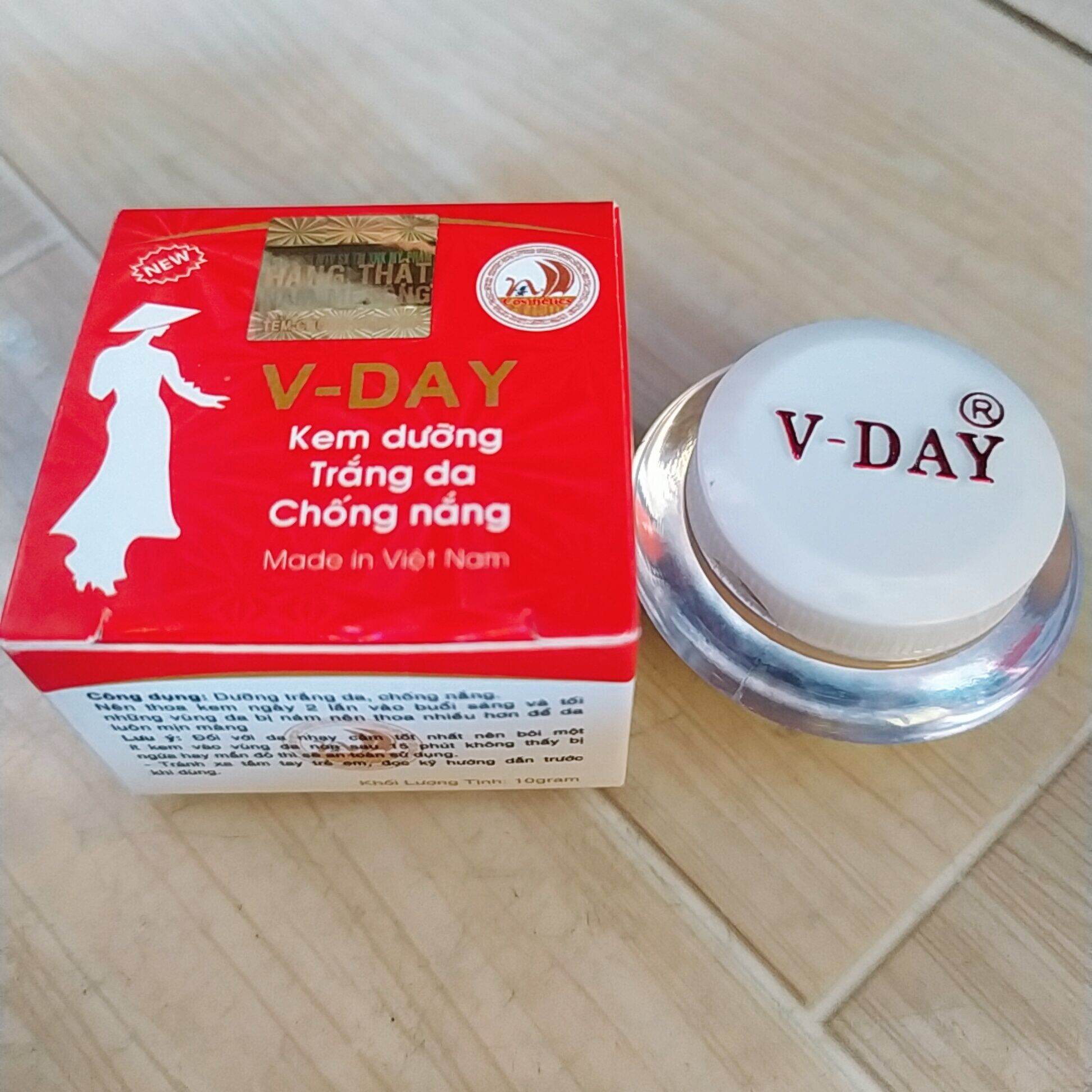 VDAY - KEM DƯỠNG TRẮNG DA CHỐNG NẮNG V DAY ĐỎ 10gam