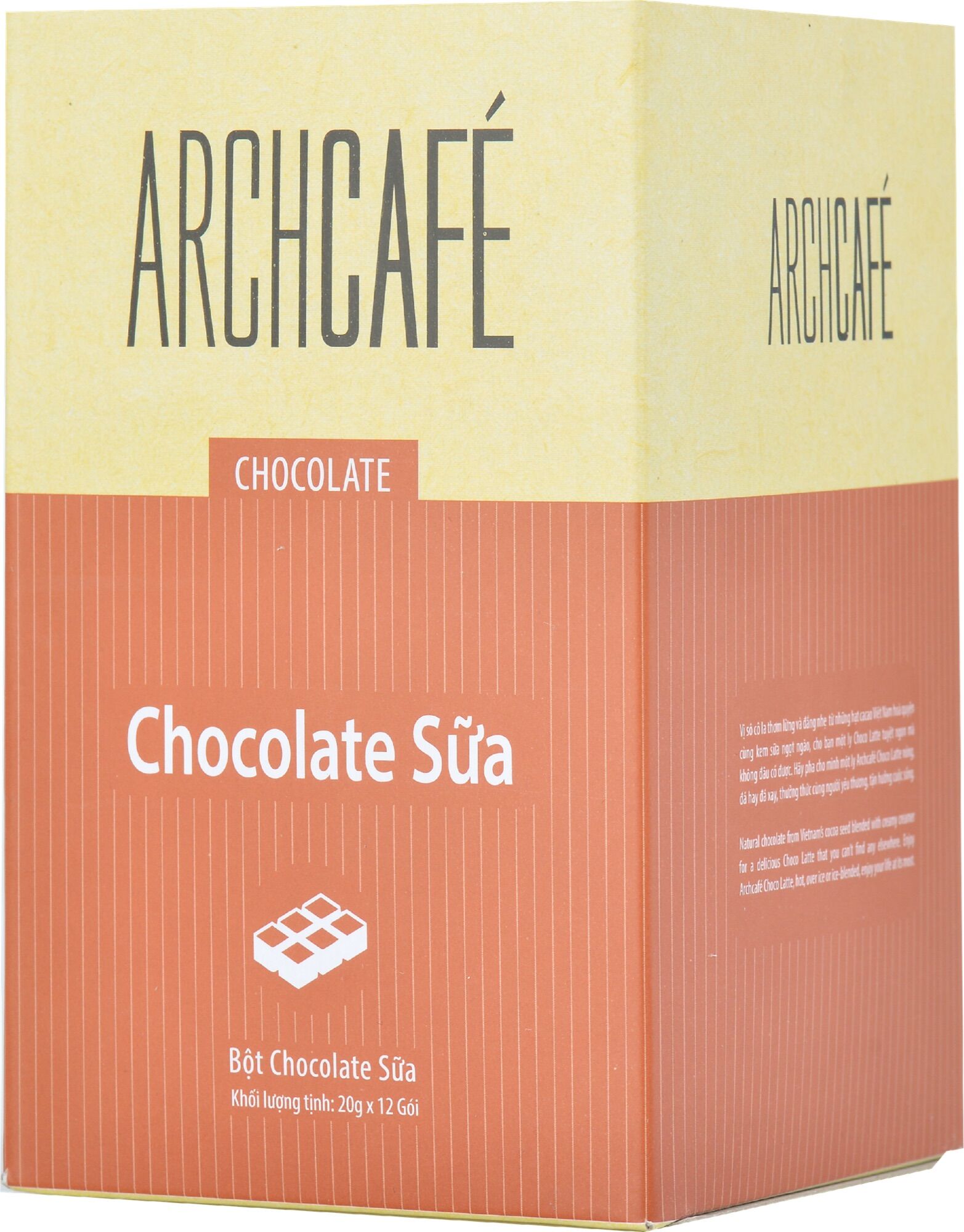 Cà phê Hòa Tan Archcafe Cappuccino Dừa 20G*12