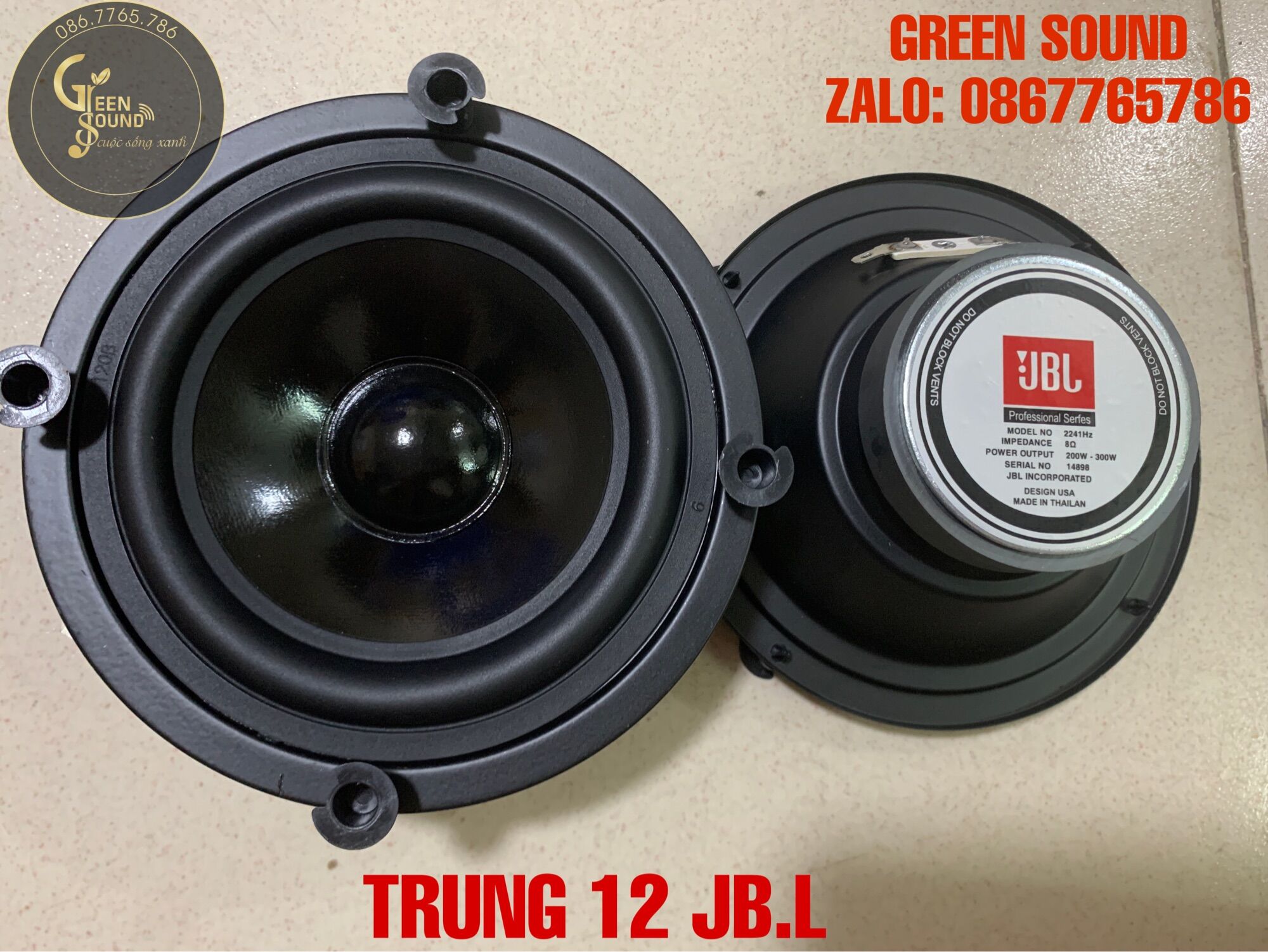 2 CHIẾC LOA TRUNG 12 JB.L TẶNG KÈM TỤ VÀNG XỊN 250V