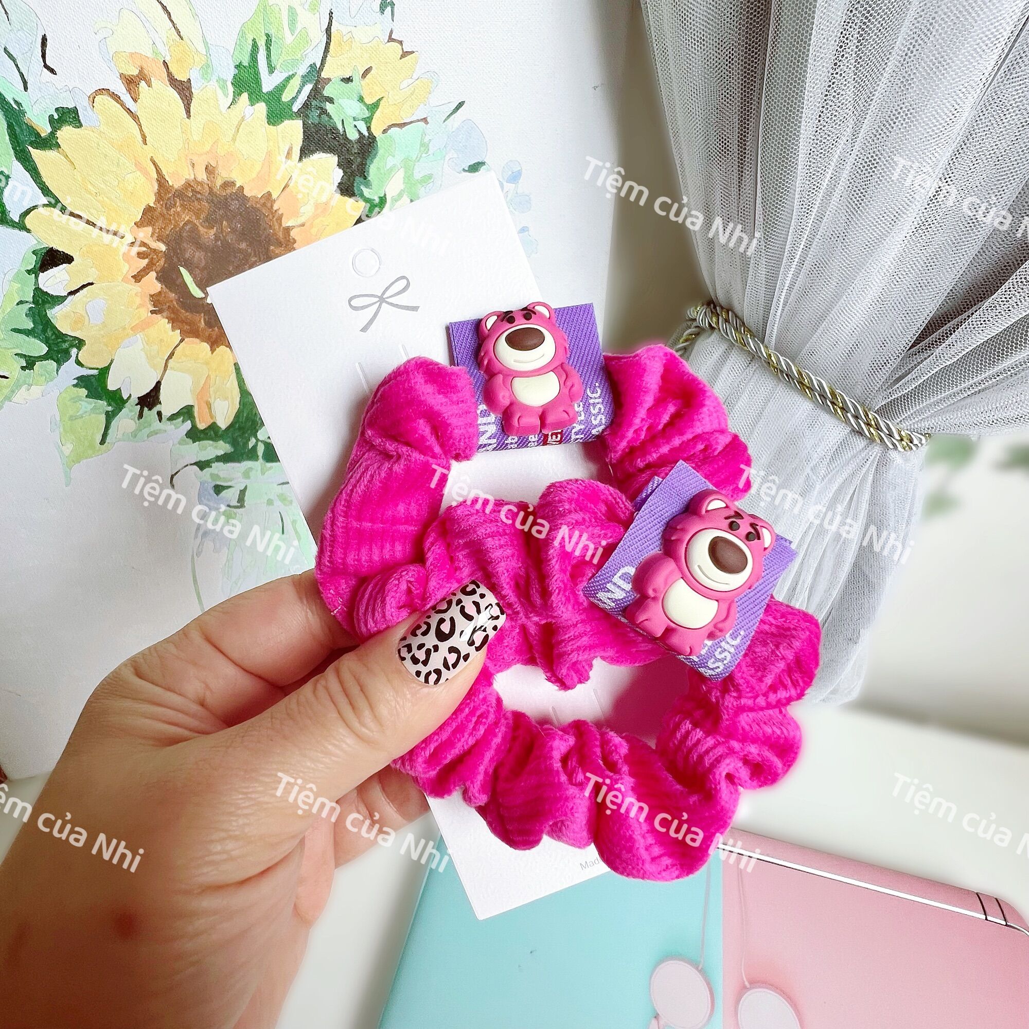SET 2 CỘT TÓC GẤU DÂU LOTSO