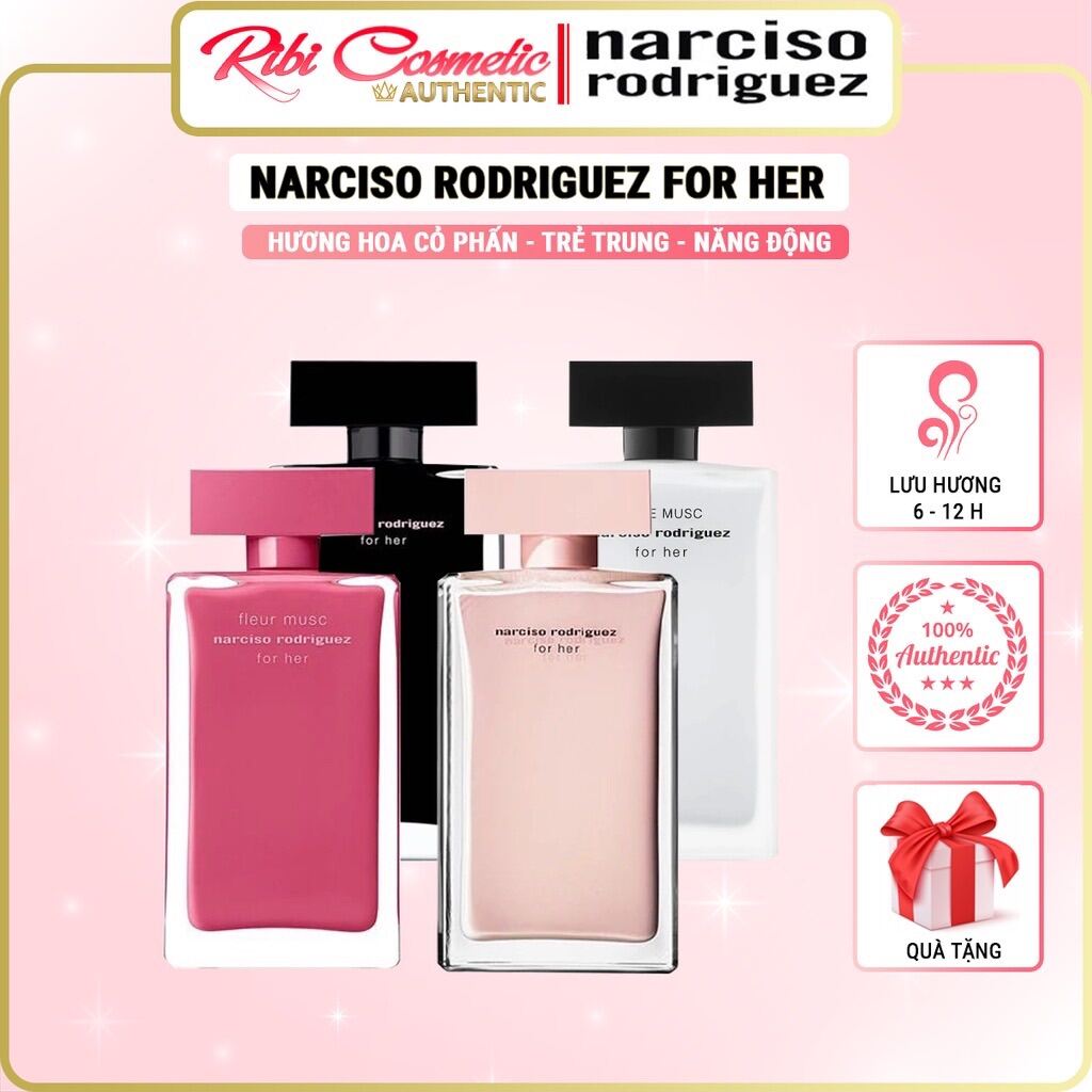 [HIT HOT] Nước hoa NARCISO RODRIGUEZ FOR HER - mùi Xạ cực kỳ thơm, sexy và nữ tính - abc.perfume nhập khẩu