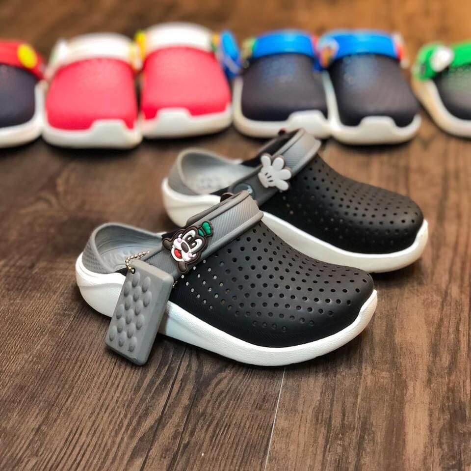 Dép sục crocs literide siêu nhẹ, êm chân cho bé