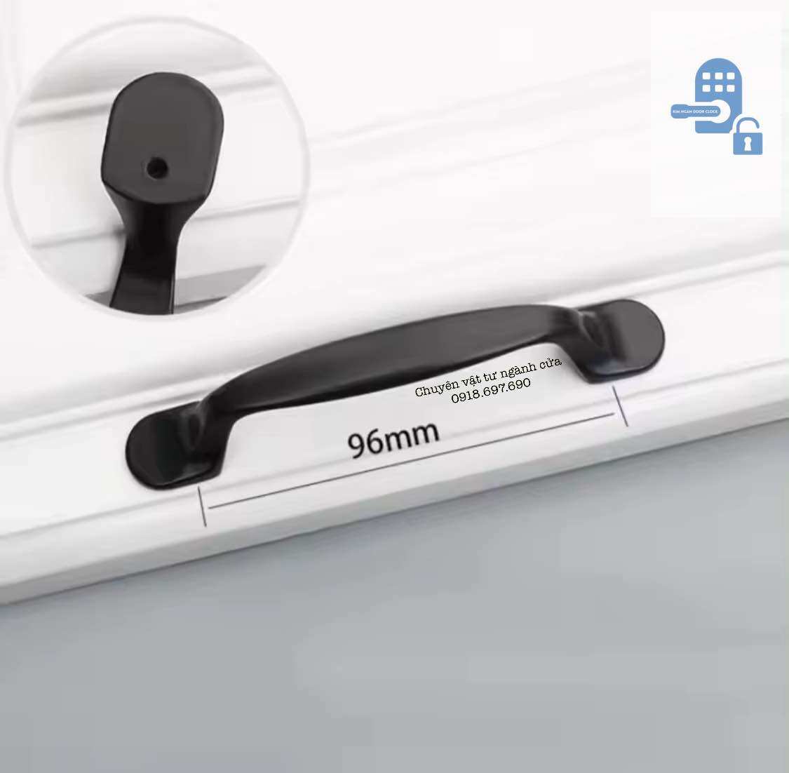 Tay nắm tủ sơn đen L2080 hàng đẹp giá siêu tốt