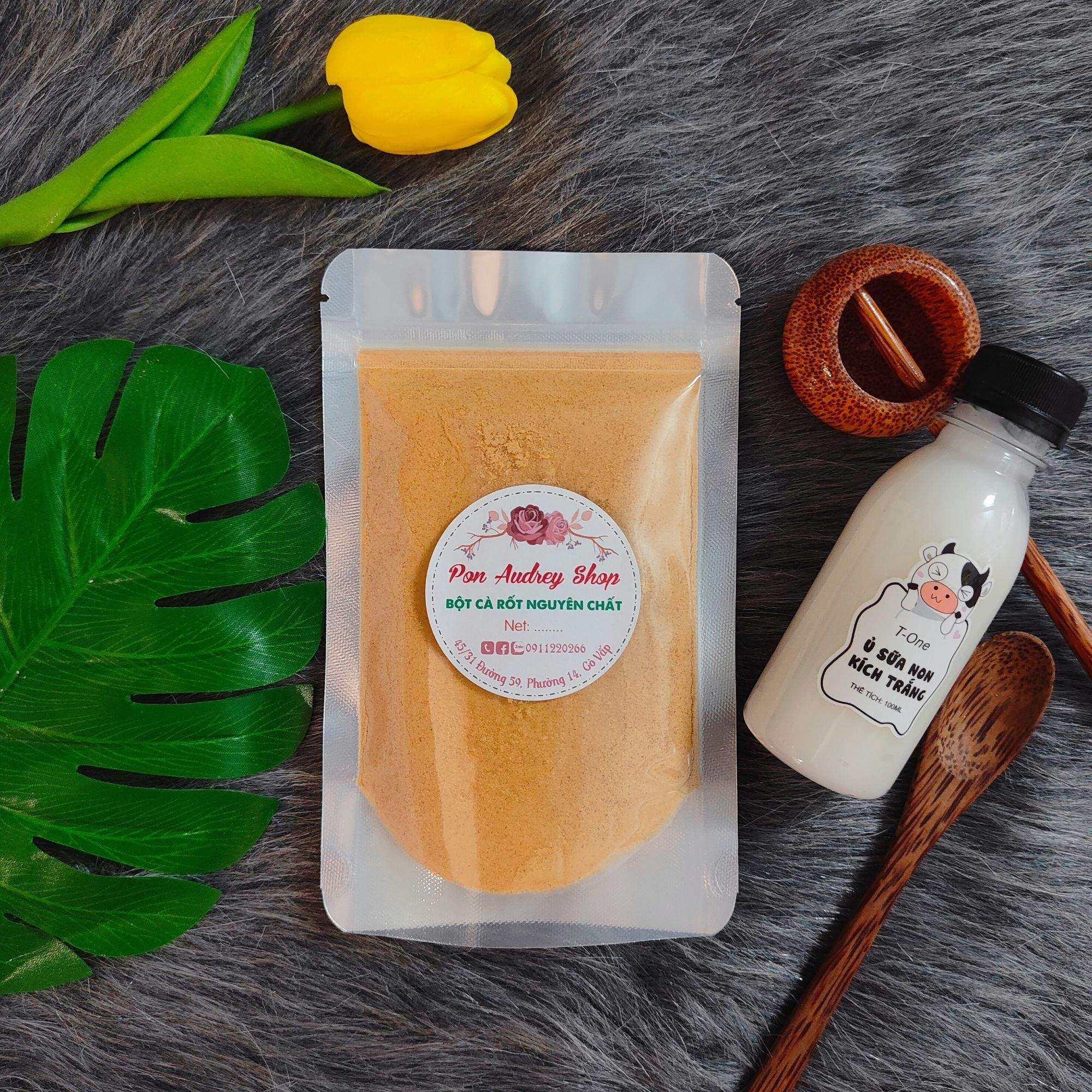 Bột Cà Rốt Nguyên Chất Dưỡng Da, Làm Đẹp - Bột Đắp Mặt / Tắm Body