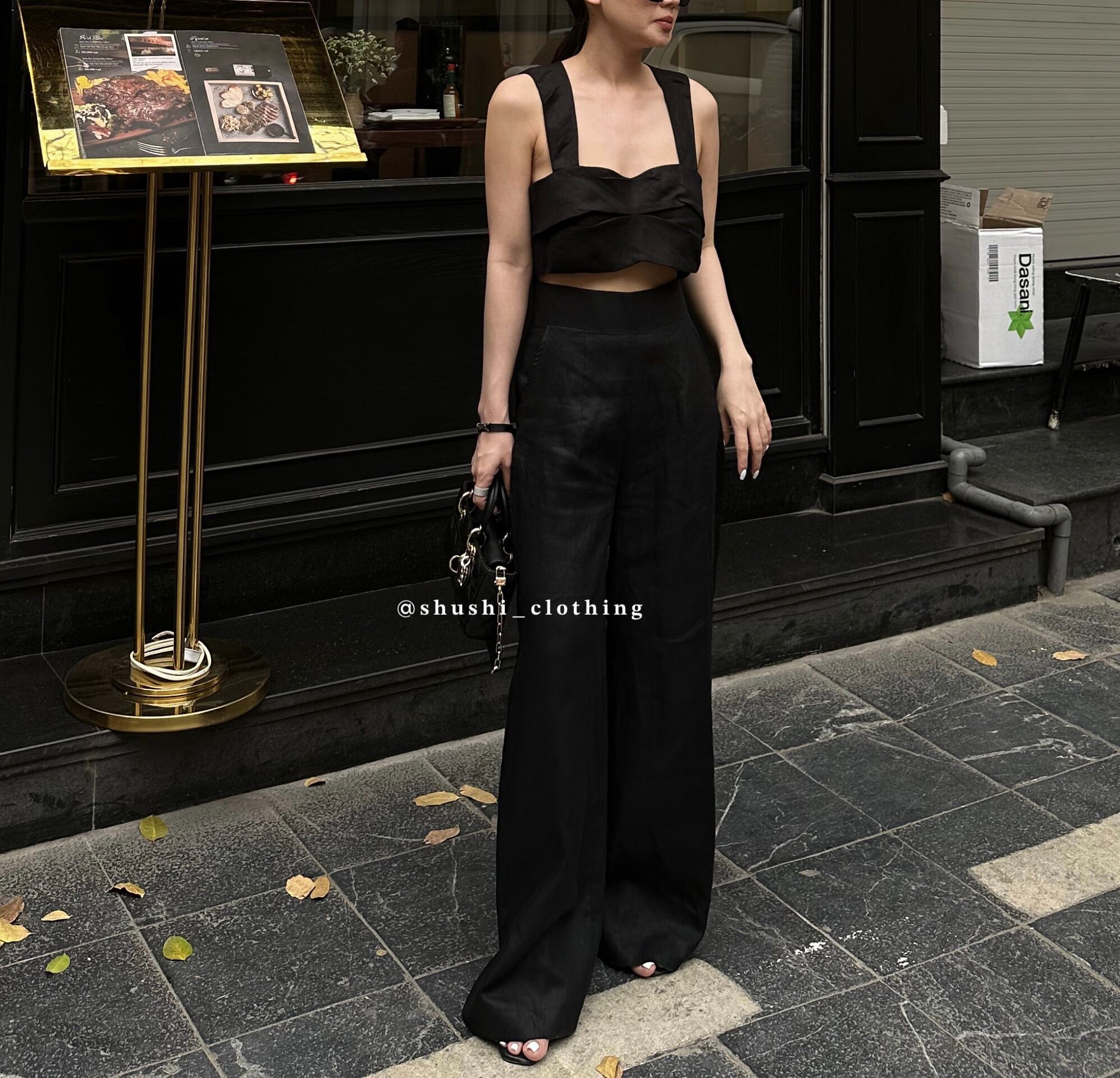 Bonni Top - Áo 2 Dây Linen Tưng ( ảnh chính chủ )