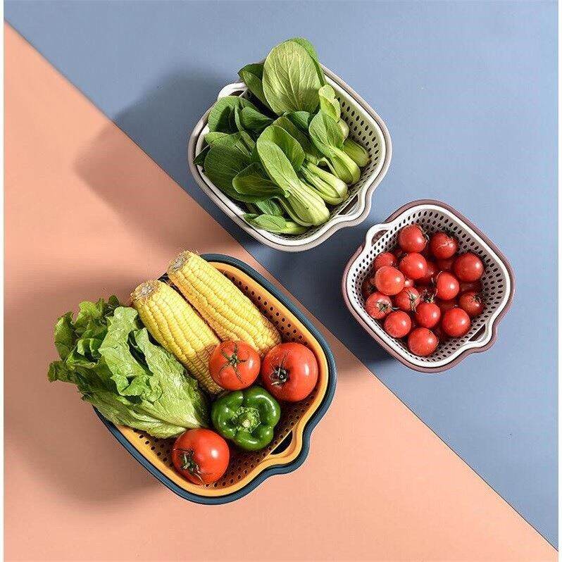 Sét 6 Rổ ,Chậu Rửa Đa Năng Loại Vuông