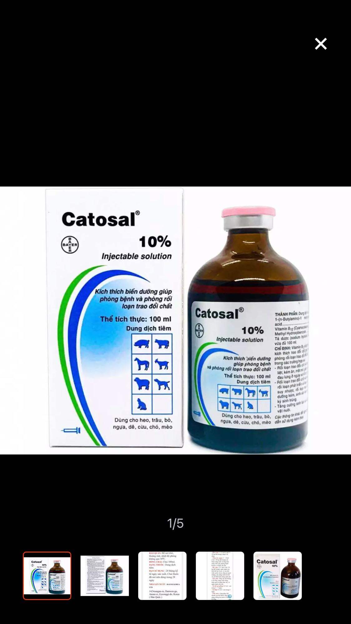 Bổ Gà Đá, catosal 100ML. Heo, Dê,Bò