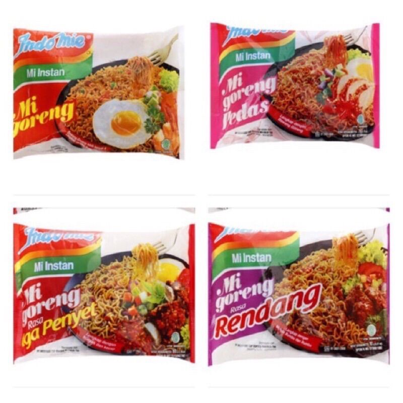 COMBO 10gói mì xào khô Goreng Indomie Indofoods ngon số 1 thế giới, mì trộn indomie