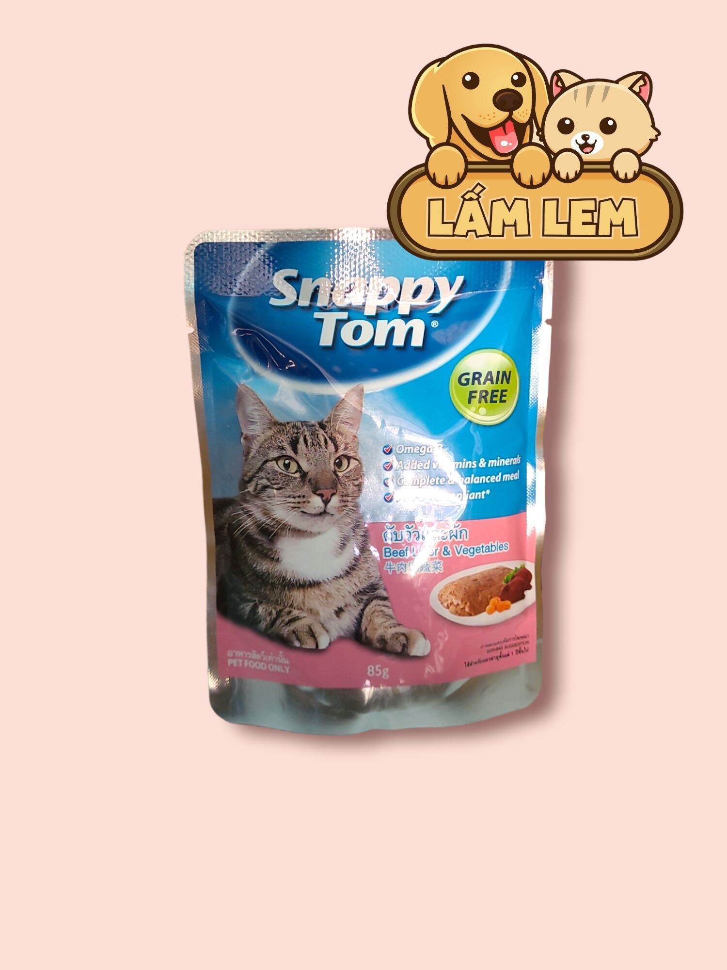 Pate Cho Mèo SNAPPY TOM gói 85gr
