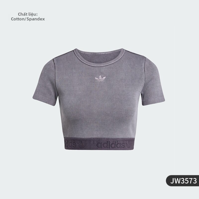 adidas | Áo Croptop Knit Ôm Body cho Nữ