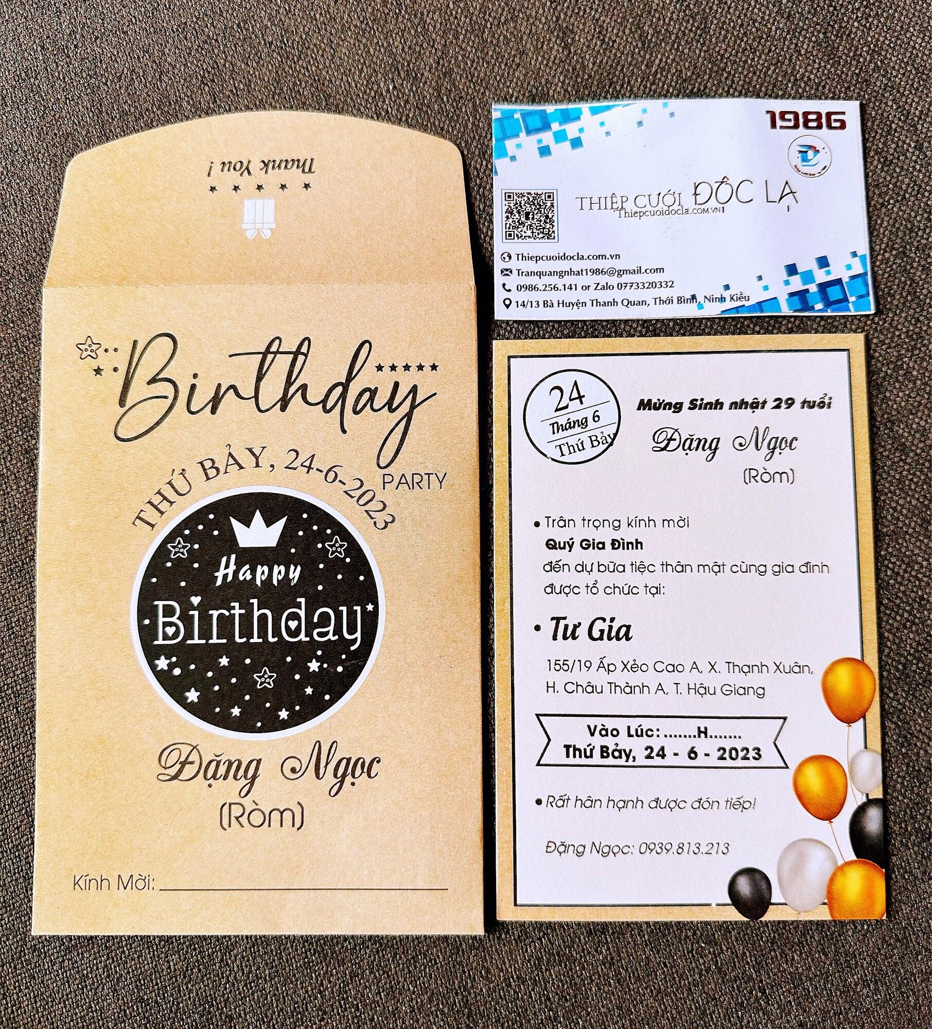 Combo 50 Thiệp Thôi Nôi, Sinh nhật, Đầy tháng