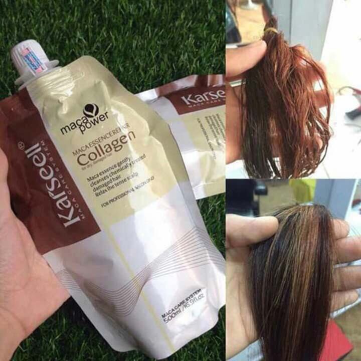 Dầu xả hấp tóc collagen phục hồi tóc gãy, khô xơ 500ml