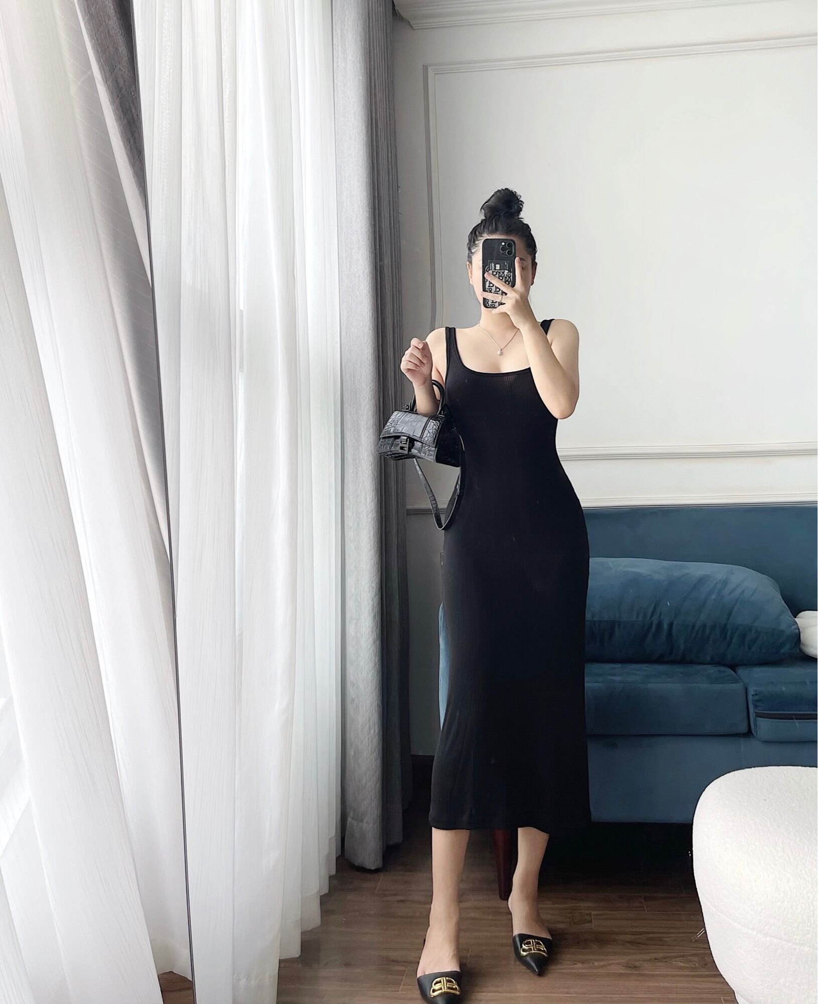 Váy dây body dáng dài zaza