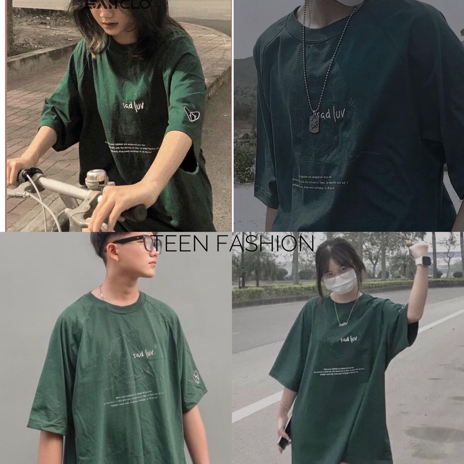 [HCM]Áo Thun Nam Nữ Form Rộng Hàn Quốc In Sadlux Độc Đẹp Vải Dày Mịn Thoáng Mát Thiết Kế Thời Trang Kiểu Dáng Năng Động Trẻ Trung