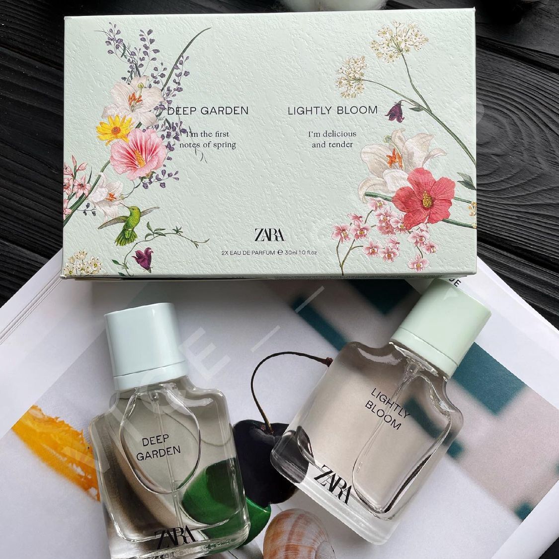 [HCM]SET NƯỚC HOA NỮ ZARA - DEEP GARDEN & LIGHTLY BLOOM 30ml