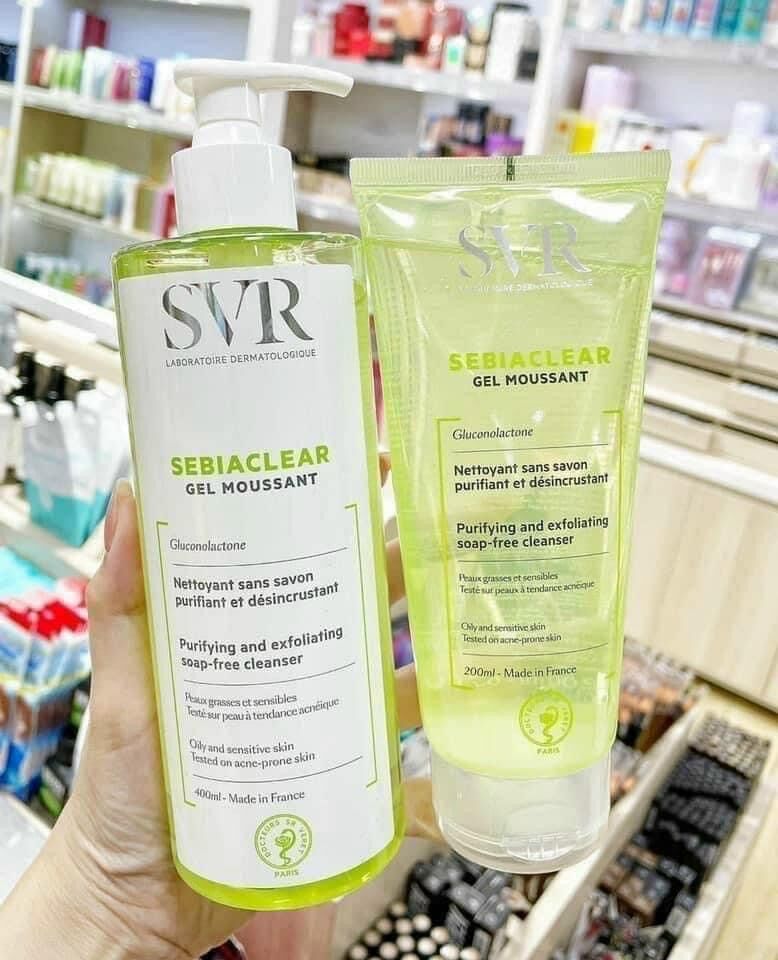 Sữa rửa mặt svr sebiaclear gel moussant gel
