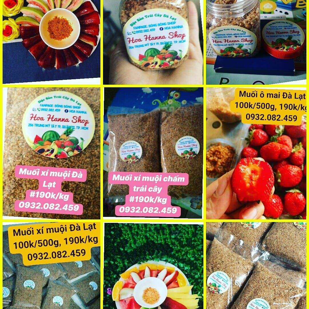 1kg Muối xí muội Đà Lạt chấm trái cây siêu nhân ngon