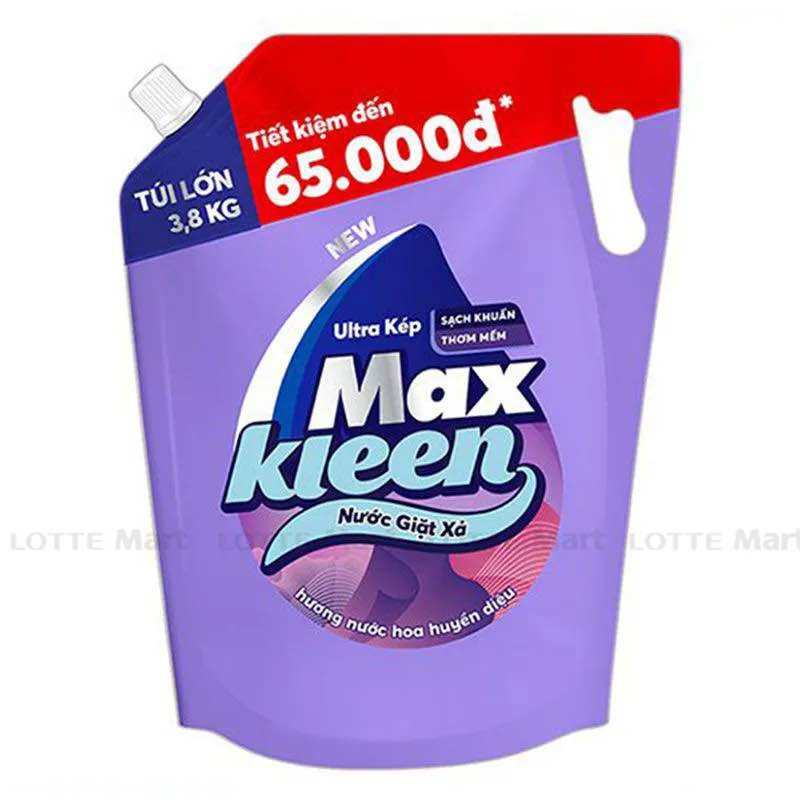 Nước Giặt Xả Maxkleen Hương Nước Hoa Huyền Diệu 3.8kg chính hãng