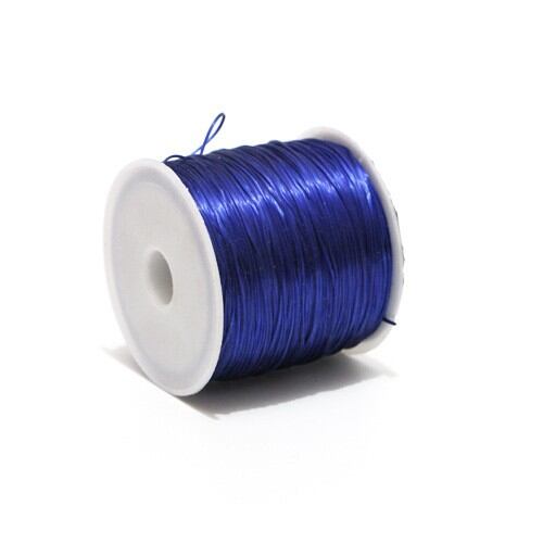Cuộn cước lụa, cước thun tơ co giãn làm vòng size 0.4mm cuộn dầy 60m