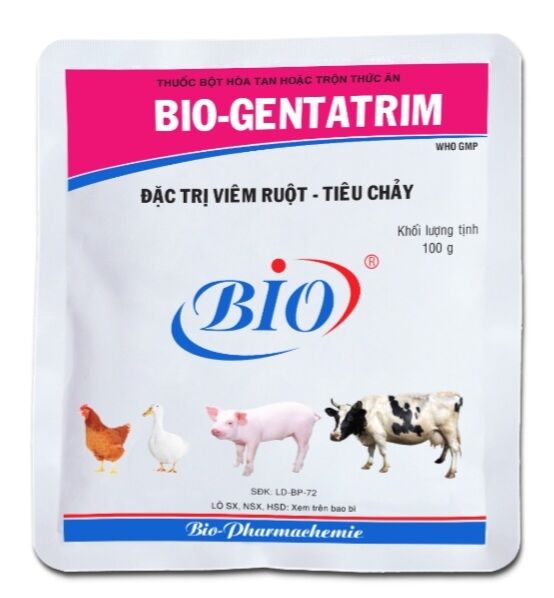 Bio Gentatrim 100 gram viêm ruột, tiêu chảy