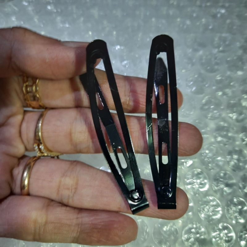 Combo 10 kẹp tóc màu đen (cở trung 5.5-6cm)