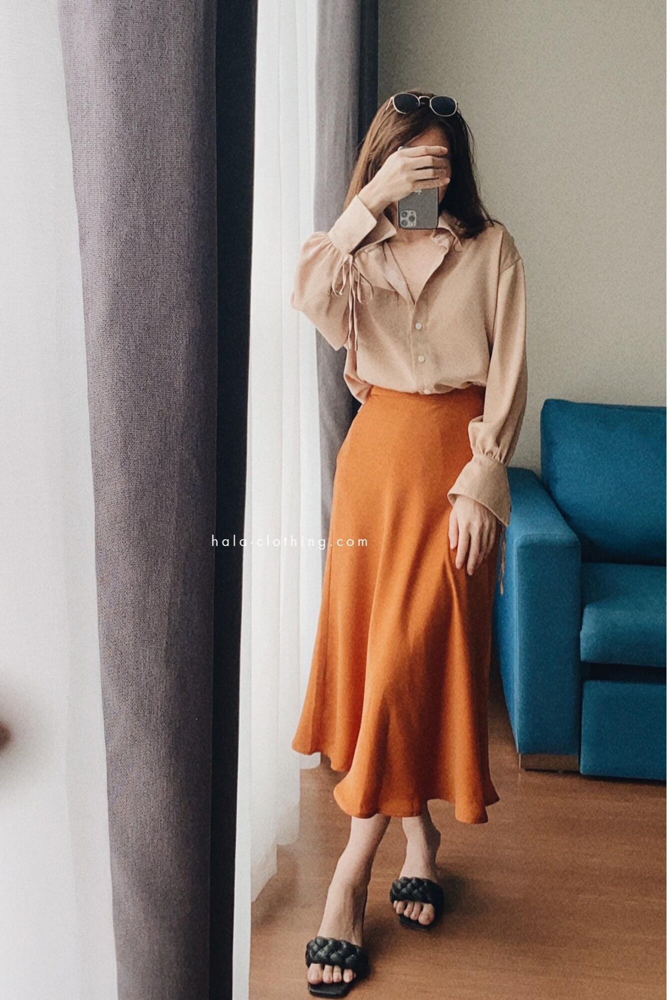 HALA Sylvie Skirt - Chân váy lụa
