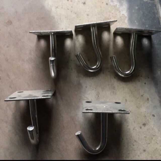 Móc treo quạt trần inox hàng dầy - bền - đẹp nhà hỏng móc không hỏng