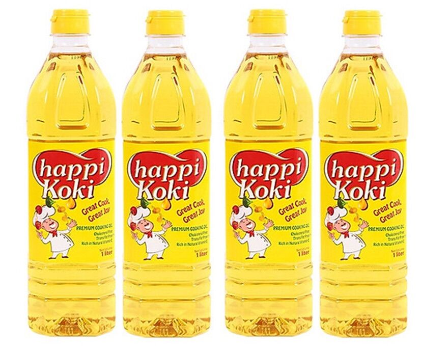 Dầu ăn Happy Koki chai 1 lít