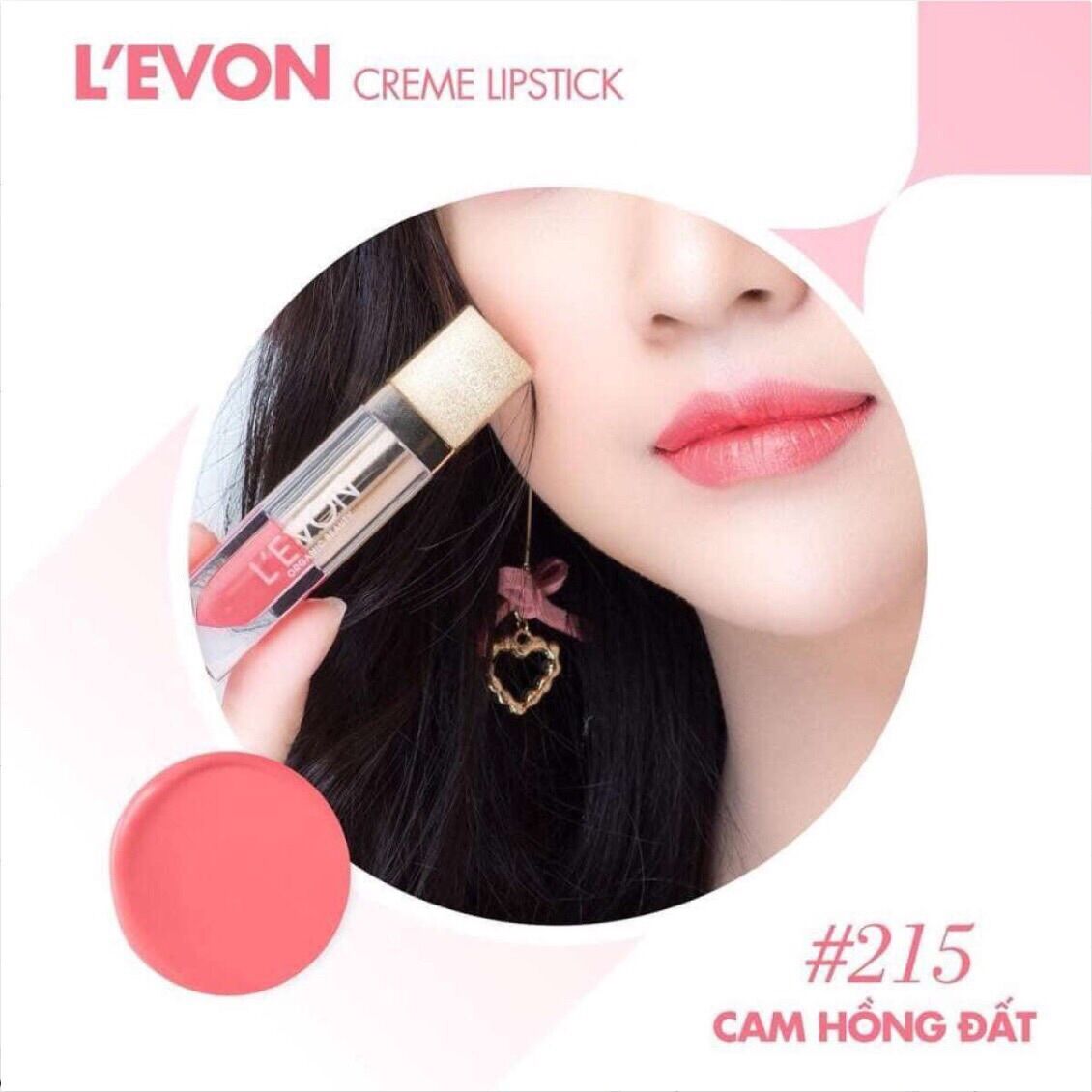 Thỏi son l’evon đủ màu cam- hồng - đỏ-đỏ cam