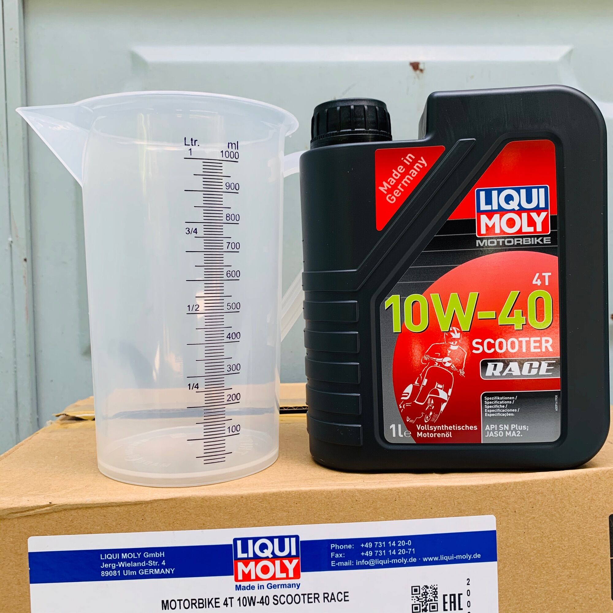 Nhớt Xe Tay Ga Cao Cấp Liqui Moly Scooter Race 10W-40 20826 - 800ML 1Lit 1Lit1 1Lit2 1Lit3 Made in Germany