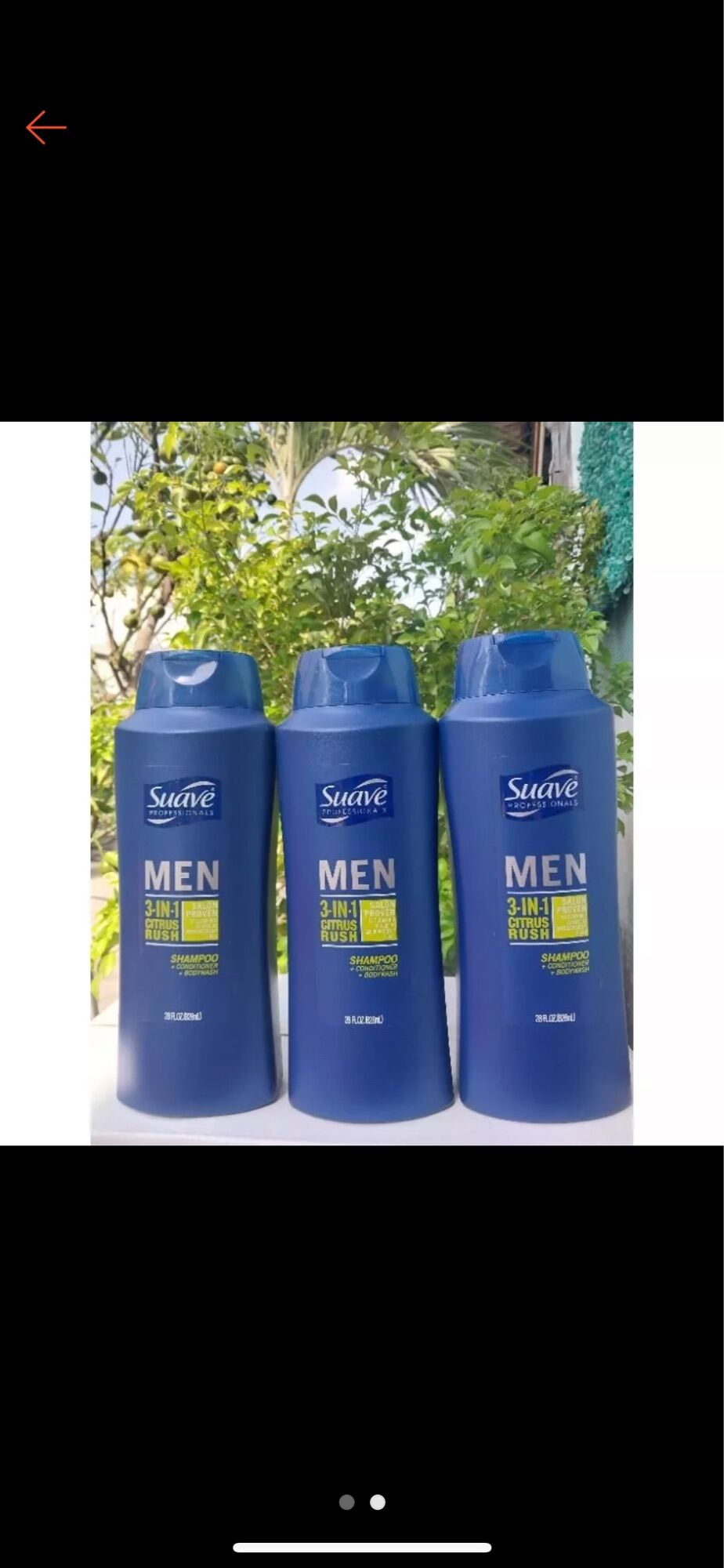 Dầu tắm, gội, xả Suave Men 3 in 1 Shampoo