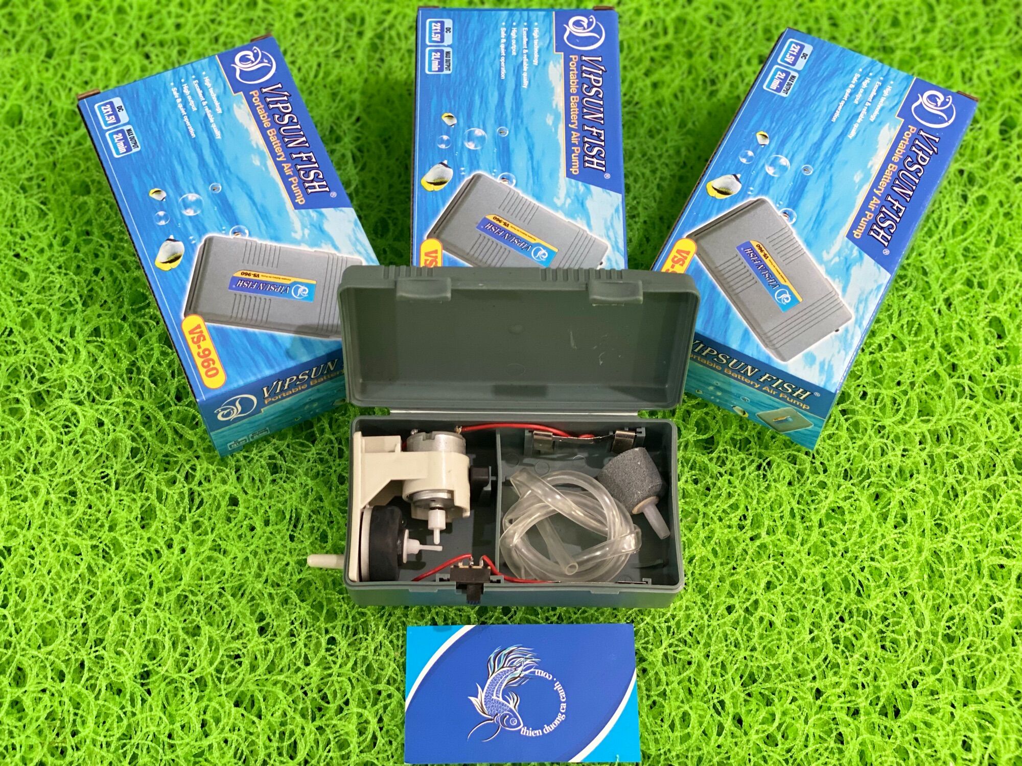 Máy Sủi Oxy Pin Vipsun 960 - (Sẵn 1 Dây Oxy & 1 Cục Sủi)