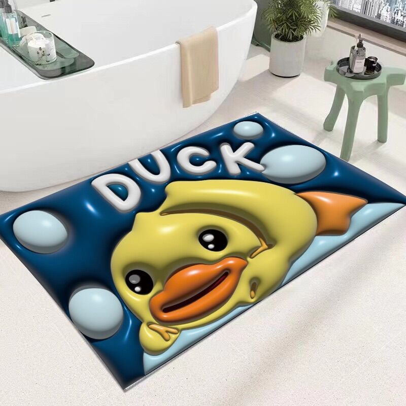 thảm chùi chân gấu dâu 4D