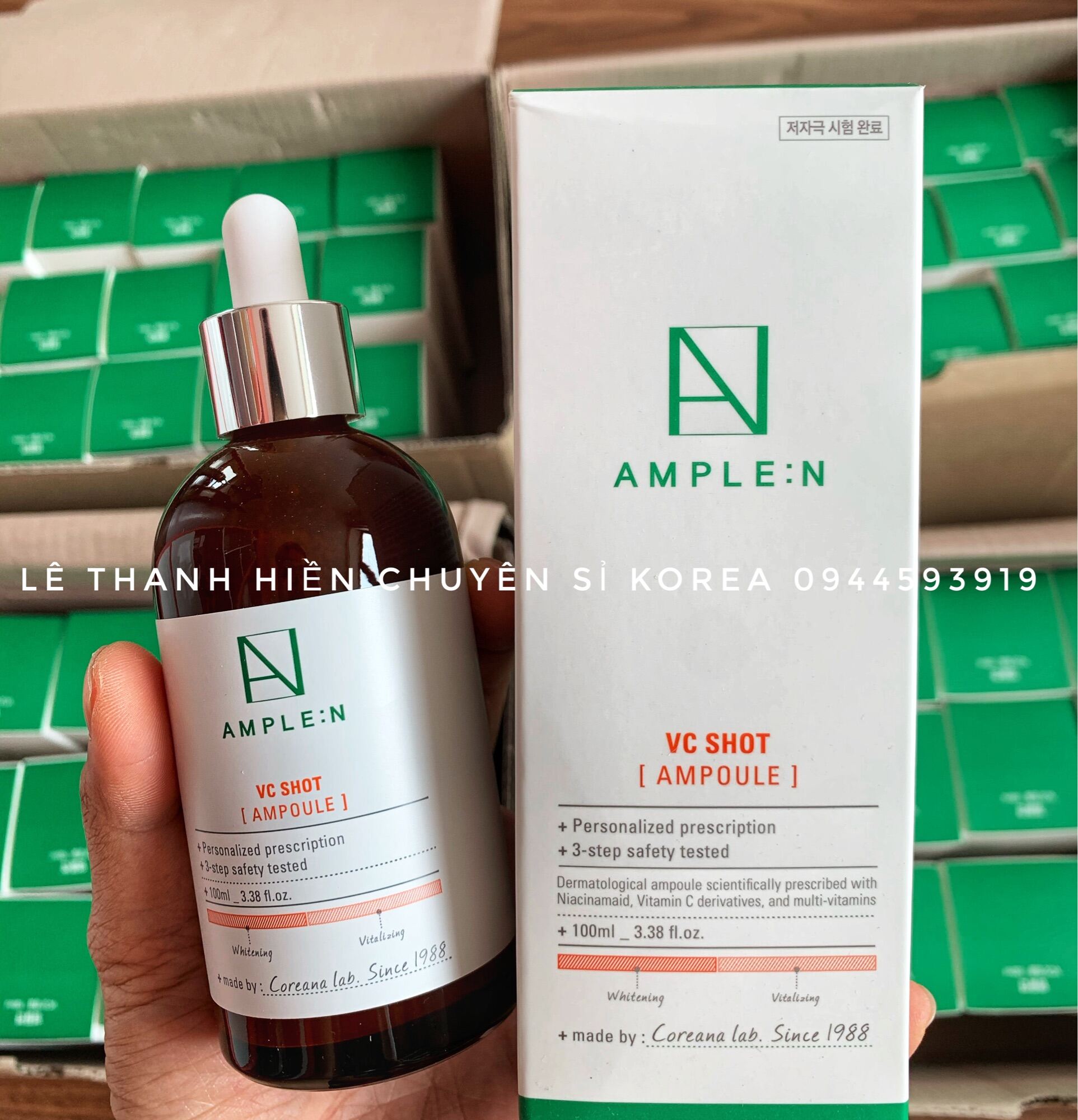 Tinh Chát Dưỡng Trắng Vitami C Tươi Ample:n Vc Shot Ampoule