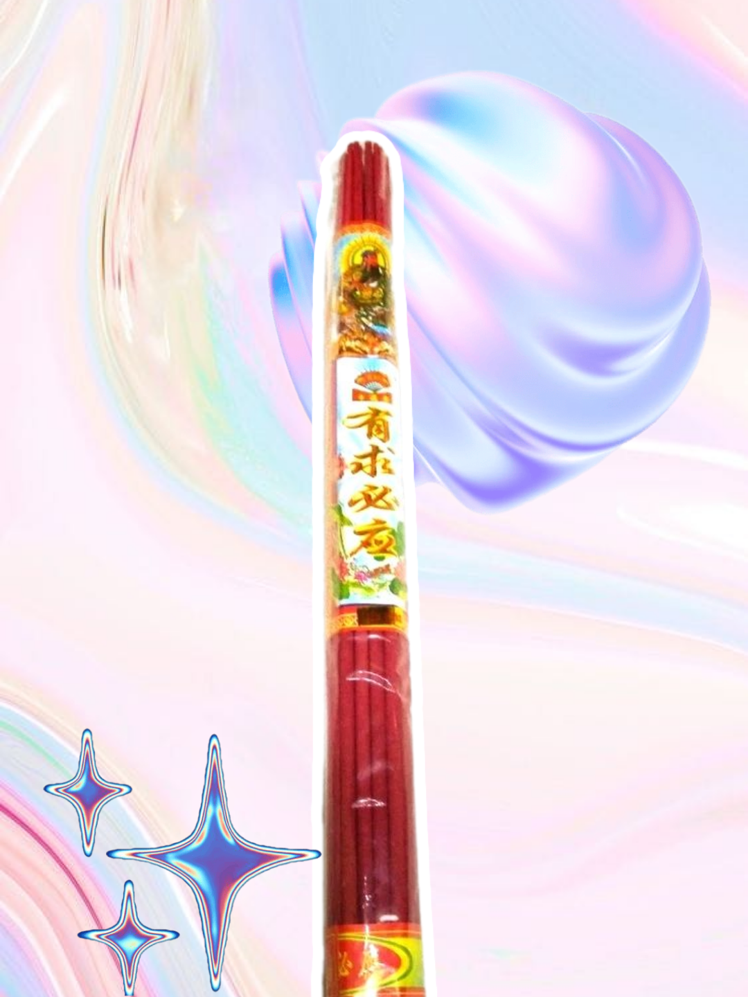 1 bó nhang đũa cây đỏ 48cm (24 cây)